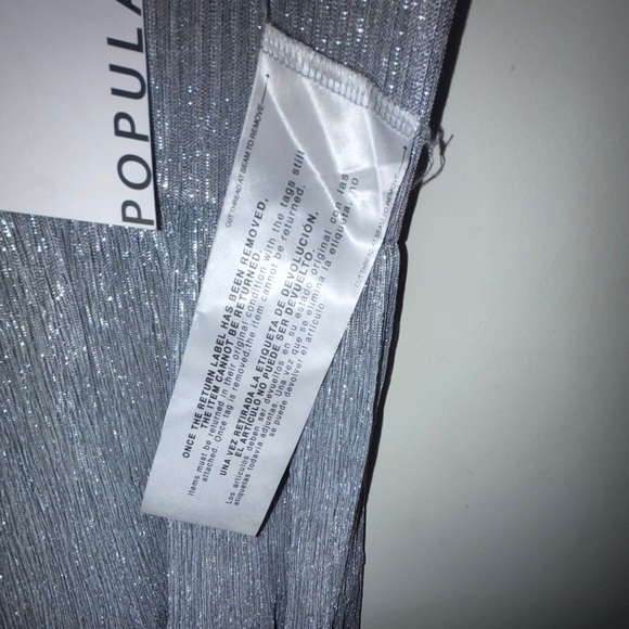 NWT Nordstrom Dress the Population Dream Metallic Tiered Midi Dress Size: Small - Picture 8 of 12